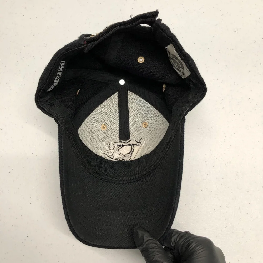 Pittsburgh Penguins Hat Cap Strap Back Mens One Size Black NHL Hockey CCM